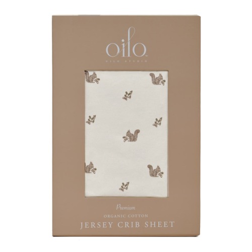 Print Organic Cotton Crib Sheet, One Size