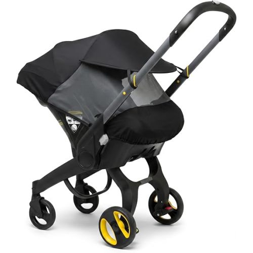 Sun Shade & Insect Cover for Doona Infant Car Seat & Stroller by SASHA'S – Fully Enclosed Breathable Mesh, Extended Sun Visor, Bug Protection & Airflow (Stroller Not Included)