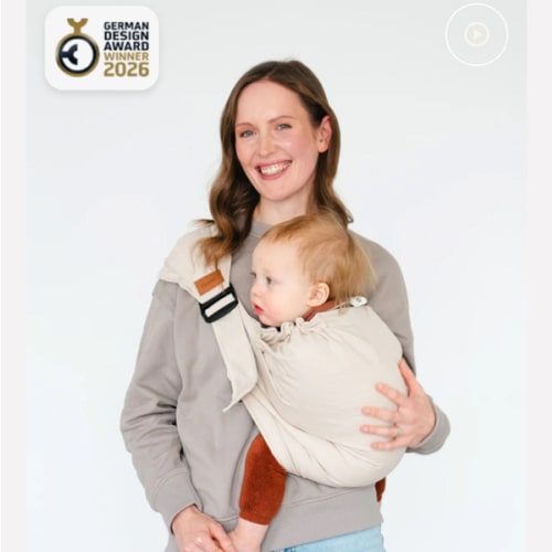 Qookie Go - Hip Carrier - Cream