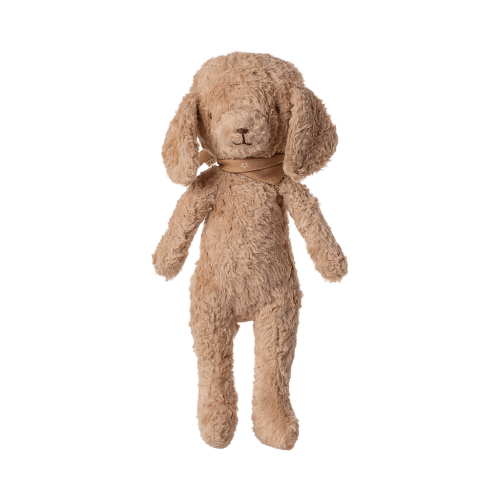 Poodle dog, Vintage plush - Dusty powder