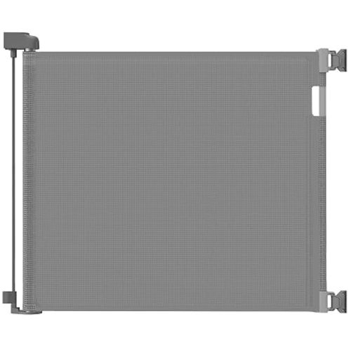 Veraste Retractable Baby Gate for Doorways and Stairs, Mesh Safety Gate for Pet, Indoor & Outdoor Use, One-Hand Operation, Easy Installation, 33.6" Tall, Expands to 71" Wide(Grey,33.6"x71")