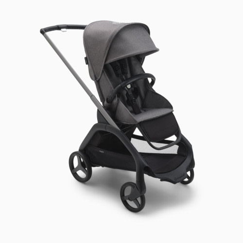 Bugaboo Dragonfly Seat Complete Stroller - Graphite/Grey Melange-Grey Melange