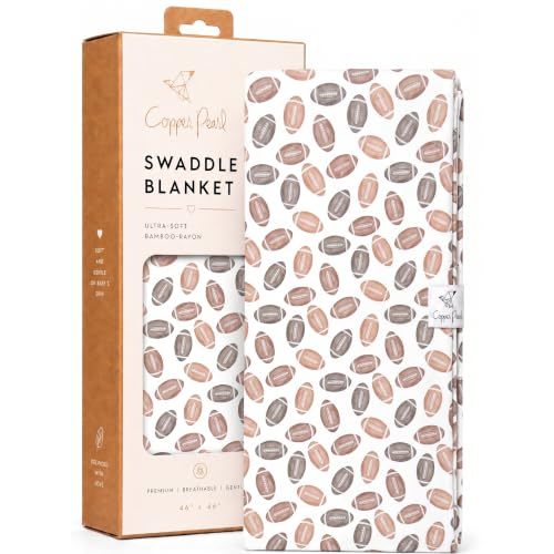 Copper Pearl Swaddle Blankets for Newborns | Soft Stretchy Receiving Blankets for Boys and Girls | Large 46 x 46 Inch Baby Blankets | Lightweight and Breathable Swaddles | Blitz