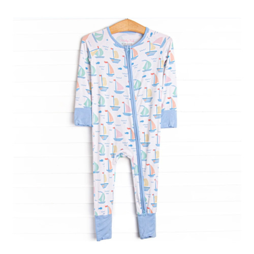 Dock Days Bamboo Zippy Pajama, Blue – Stitchy Fish