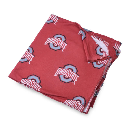 Ohio State University Knit Swaddle Blanket – Soft Stretchy Baby Wrap – – Three Little Anchors