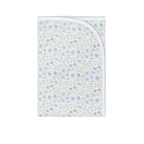 Blue Meadow Receiving Blanket