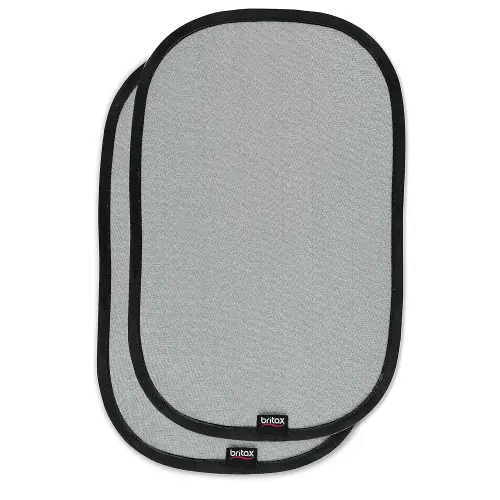 Britax EZ-Cling Car Window Sun Shades, 2 Pack | UPF 30+ Protection, Glare and Heat + Easy Install and Removal