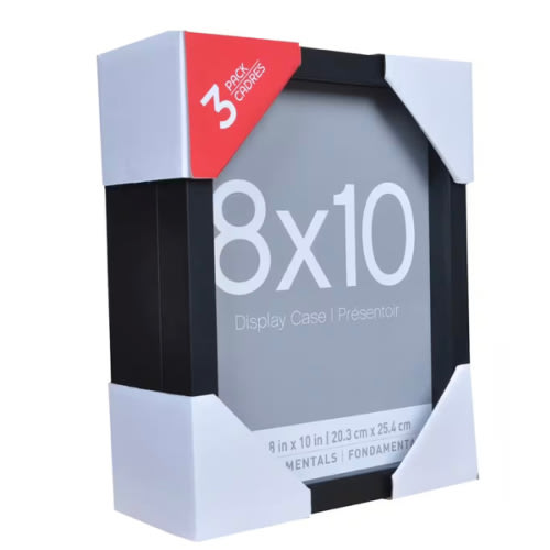 3 Pack Fundamentals 8" x 10" Black Shadow Boxes by Studio Décor®
