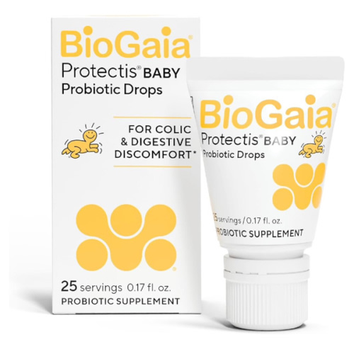 BioGaia Protectis Baby Probiotic Drops | Baby Essentials for Colic & Gas Relief | Safe for Newborns | Ease Crying, Fussing, Colic, Gas, Spit-ups & Constipation | No Dairy, Soy & Gluten | 5mL