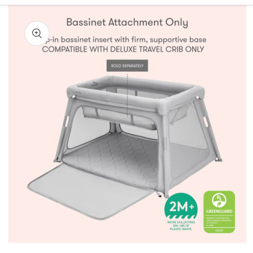Deluxe Travel Crib & Play Yard - Bassinet Attachment Only