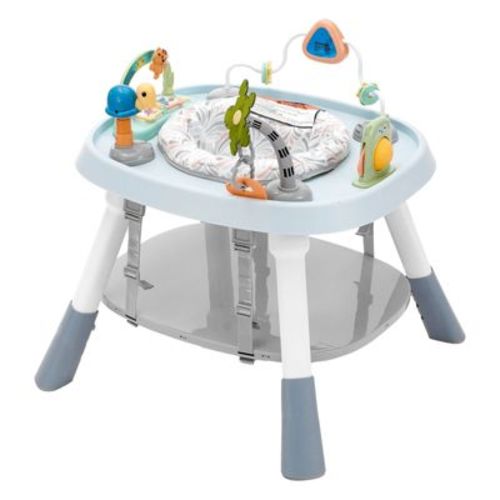 Baby Activity Center with 360° Rotating Seat, Adjustable Height Jumper & Play Table, for 6 Months+