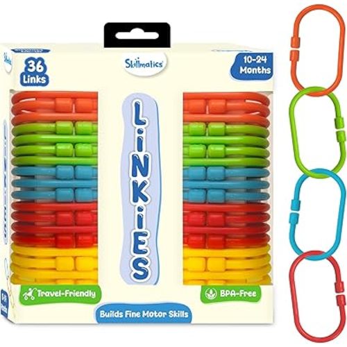 Skillmatics Early Learning Link Toy for Toddlers – 36 Connectable Linkies