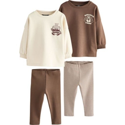 Kids' Assorted 4-Pack Sweatshirt & Leggings Sets, 12-18M