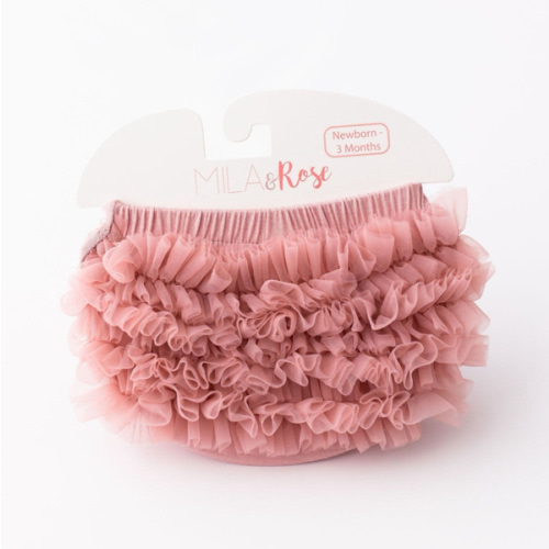 Vintage Pink Ruffle Bum Bloomer | Mila & Rose