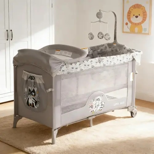 GAOMON 4 in 1 Baby Bassinet, Pack and Play, Bedside Crib Sleeper, - TikTok Shop
