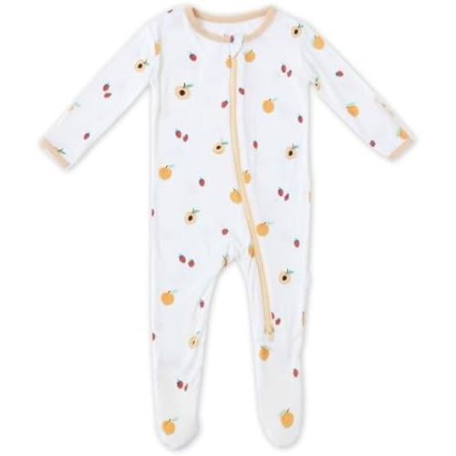 Bamboo Little Soft Baby Footie Pajamas, Baby Clothes, Newborn Sleepers, 95% Viscose and 5% Spandex, 0-24 Months