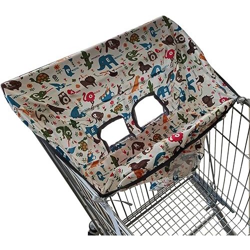 Shopping Cart Cover - Safety Shopping Cart Cover, Cute Print infantt Shopping Cart Cover | Kids Seat Protection Dust Cover, Easy-Shopping Cart Seat Cover for Carts, Highchairs, Swings Toddler