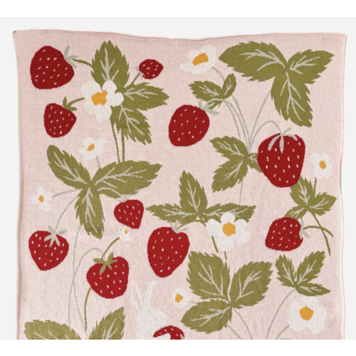 Cotton Strawberry Blanket