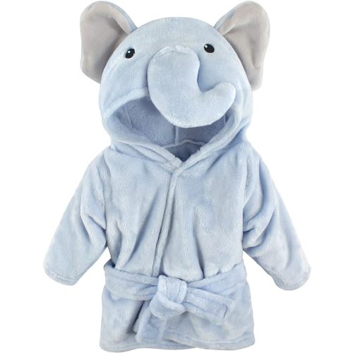 Hudson Baby Unisex Baby Plush Animal Face Bathrobe