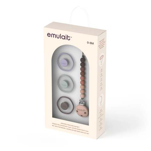 Pacifier 3-Pack and Clip Gift Set