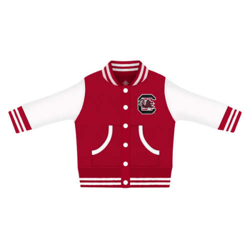SOUTH CAROLINA GAMECOCKS GARNET INFANT VARSITY JACKET