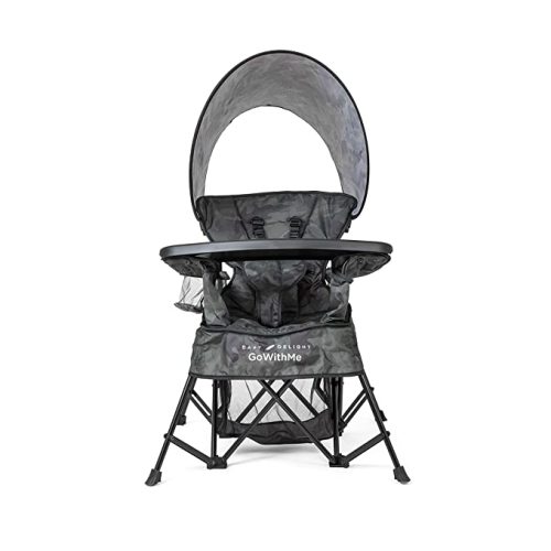 Baby Delight Go with Me Venture Portable Chair | Indoor and Outdoor | Sun Canopy | 3 Child Growth Stages | Teal