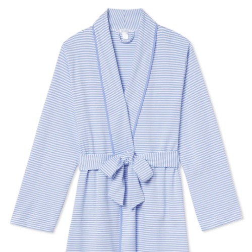 LAKE | Women | Pima Cotton Pajamas | Hydrangea Pima Short Robe