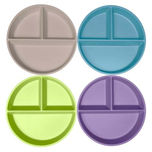 Bamboo Divided Plates (Set of 4)