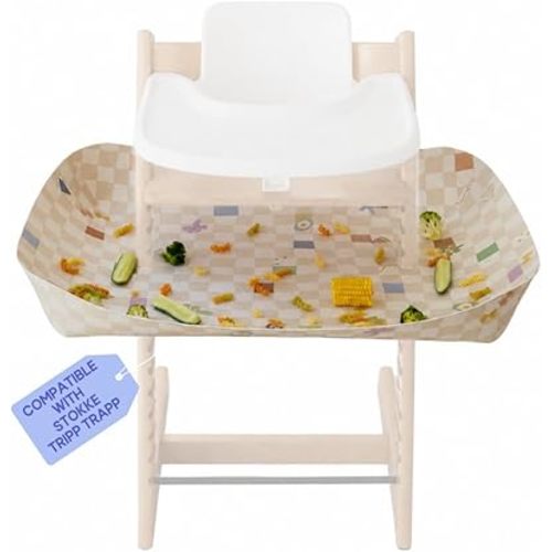 Catchy - The Food and Mess Catcher for the Stokke Tripp Trapp - Catchy Food Catching Accessory for Highchairs - Baby & Toddler Food Mat - High Chair Food Catcher - High Chair Accessories