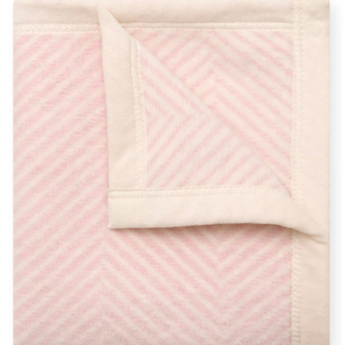 Harborview Herringbone Ballet Pink Mini Blanket