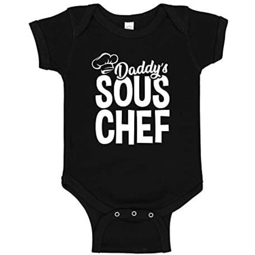Daddy's Sous Chef Assistant Cook Baby Bodysuit Infant One Piece or Toddler T-Shirt