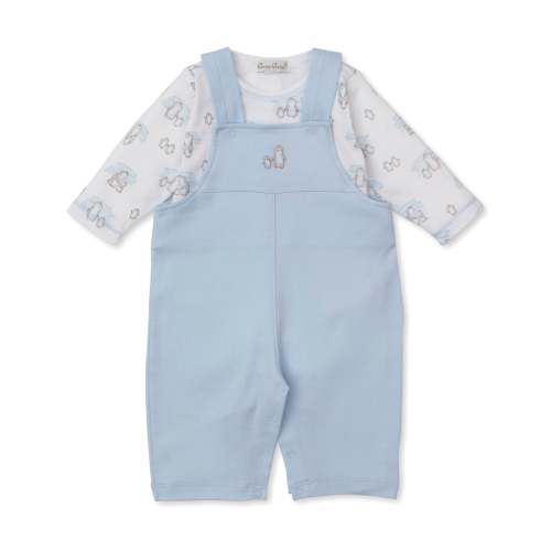 Snow Happy Penguins Blue Overall Set