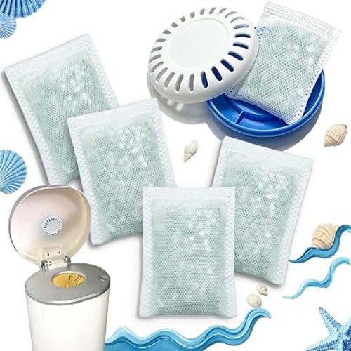 Puck Cartridge & 4 Baking Soda Refills for Munchkin Diaper Pails