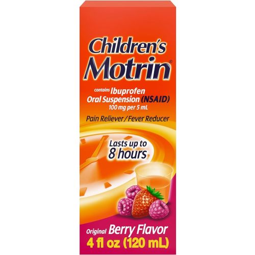 Children's Motrin Oral Suspension, 100 mg Ibuprofen, Berry, 4 fl. oz