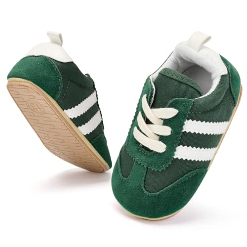 BACSAC Baby Shoes for Boys Girls Non Slip Low Top Infant Walking Shoes Breathable Comfort Toddler Walker Shoes Pull On Newborn Baby Sneakers 3 6 9 12 Months