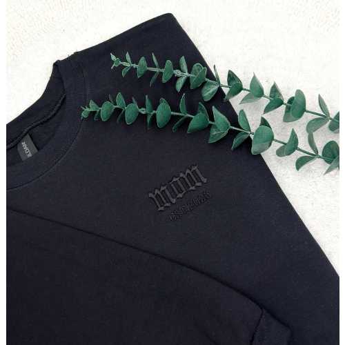 Custom Embroidered Mom Sweatshirt | New Mother | Wife Gift (Est. Date)