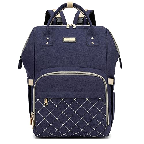 Diaper Bag Backpack, Diaper Bags for Baby Girls Boys, Baby Bags for Moms Dads, Nappy Changing Bag with Insulated Pockets,Multi-functional Waterproof Backpack with Stroller straps-Blue