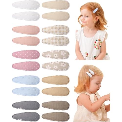 doboi 20Pcs Toddler Hair Clips Hair Barrettes Baby Girls Hair Bows Clips