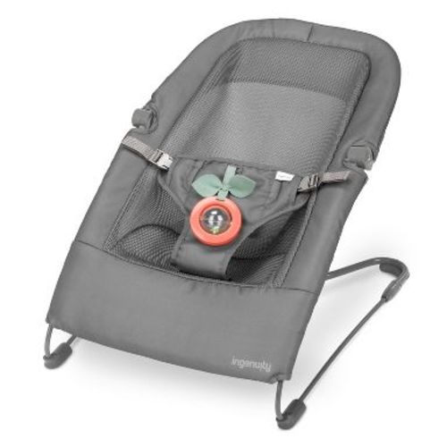 Ingenuity Stow & Go Compact Folding Baby Bouncer and Rocker - Gray