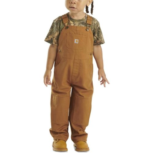 Carhartt Kid's CM8609 Loose Fit Canvas Bib Overall - Boys 12 Months Carhartt Brown