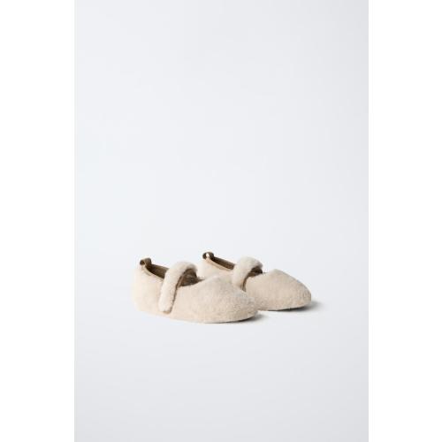 LINED BALLET FLATS - Off White | ZARA United States