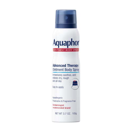 Aquaphor Ointment Body Spray for Dry Rough Skin, Fragrance Free, Easy-to-Apply, 3.7 oz