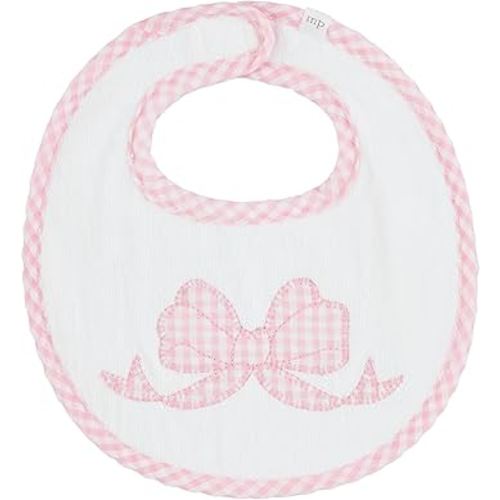Mud Pie Kids Bow Terry Bib; 9 1/2" X 8 1/2"