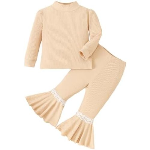 Mioglrie Toddler Baby Girl Clothes Fall Winter Sweatsuit Newborn Sweatshirt Sweat Pant Sets Outfits Infant Girls Clothing