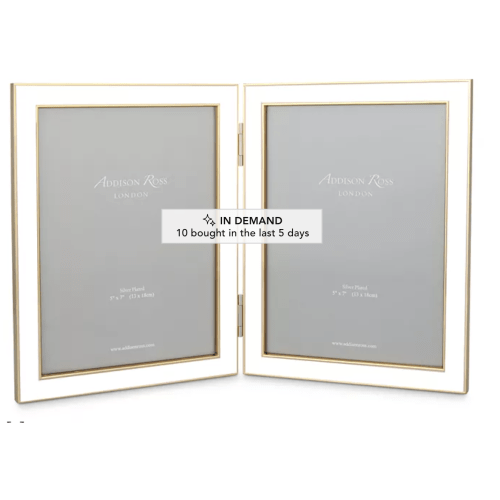 Enamel Double Frame, 5" x 7"