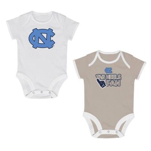 NCAA North Carolina Tar Heels Infant 2pk Bodysuit - 3-6M