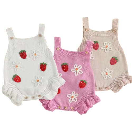 Berry Sweet Knit Romper