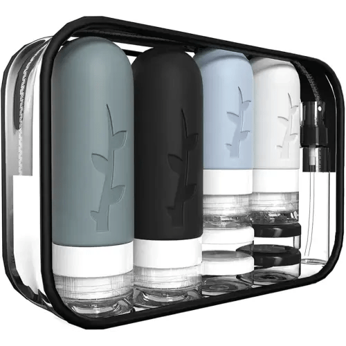 18pack Travel Bottles for Toiletries,TSA Approved Silicone Travel Containers for Toiletries,Leak Proof Refillable Liqus Shampoo And Conditioner travel Essentials toiletry Bottles