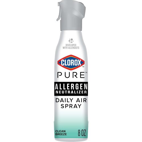 Clorox PURE Allergen Neutralizer Daily Air Spray, Clean Breeze, 8 Ounces
