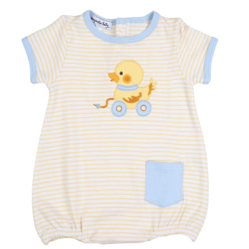 Duckie Pulltoy Bubble. Size: 9 Months